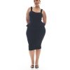 Clothing Penningtons | Black Compression Pencil Skirt - Addition Elle