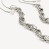 Accessories Penningtons | Twisted Chain Link Necklace With Pearl Drop