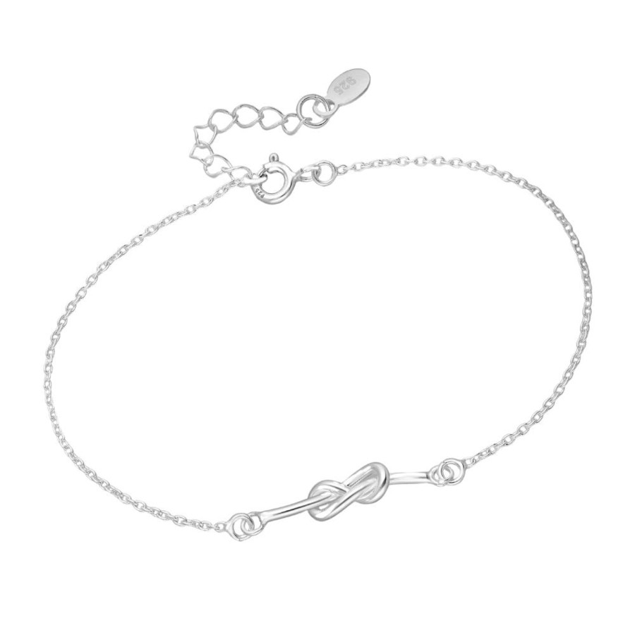 Accessories Penningtons | Sterling Silver Love Knot Bracelet By Ag Sterling - Penningtons