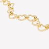 Accessories Penningtons | Short Golden Heart Link Necklace