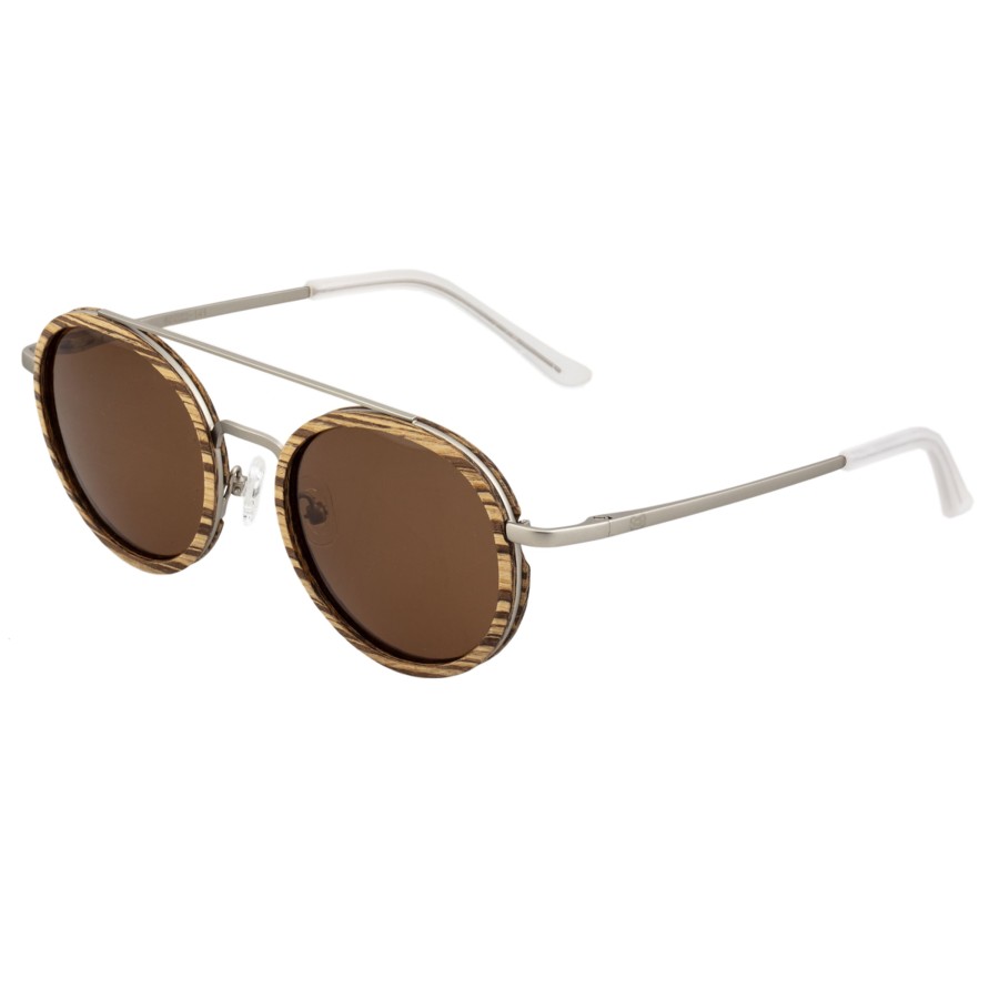 Accessories Penningtons | Earth Wood - Binz Polarized Sunglasses - Grey Vine/Black - Penningtons