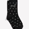 Accessories Penningtons | Crew Socks, Dots With Dog Print