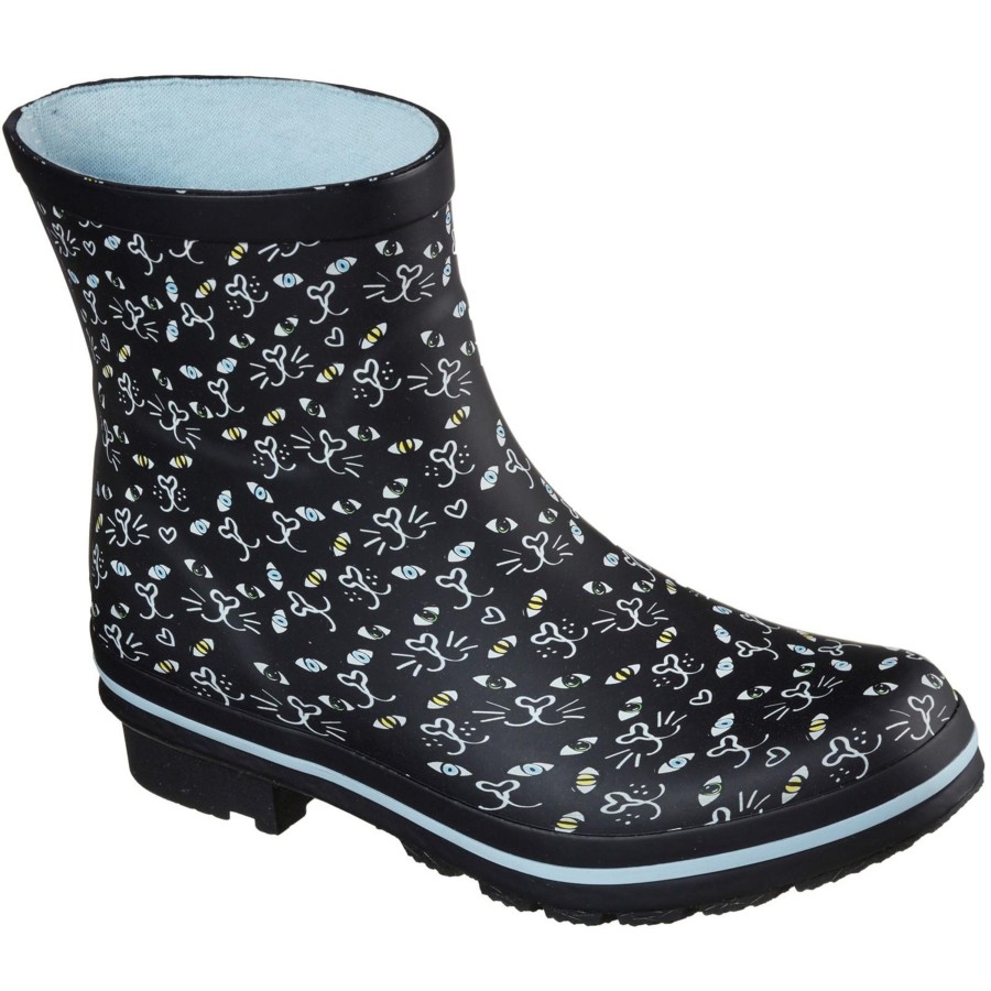 Shoes Penningtons | Skechers - Womens/Ladies Bobs Rain Check Misty Eye Galoshes - Penningtons