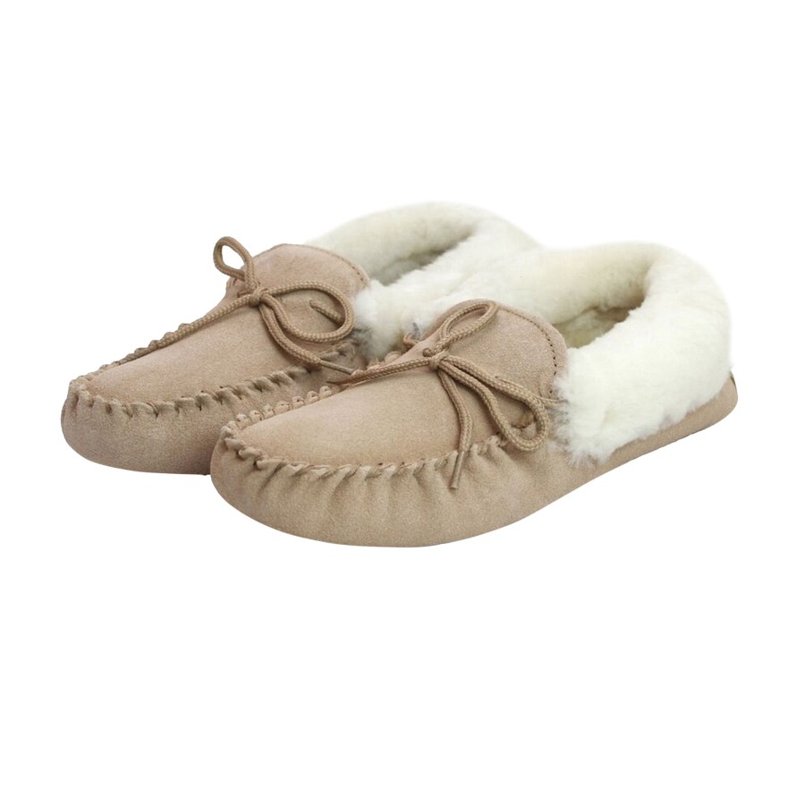 Shoes Penningtons | Eastern Counties Leather - Womens/Ladies Hard Sole Sheepskin Moccasins - Penningtons