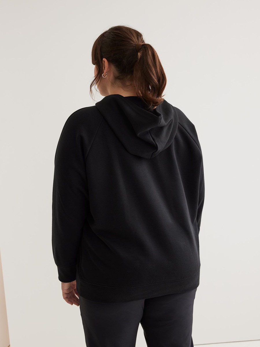 Clothing Penningtons | Fleece Boyfriend Hoodie, Black - Adidas