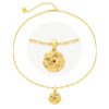 Accessories Penningtons | Classicharms-Gold Sculptural Horoscope Zodiac Sign Pendant Necklace Set-Capricornus - Penningtons