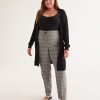 Clothing Penningtons | Plaid Curvy-Fit Straight-Leg Pant