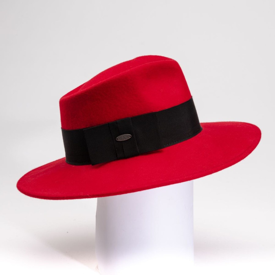 Accessories Penningtons | Canadian Hat 1918 - Fabian - Large Fedora W Grosgrain Ribbon - Penningtons