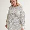 Clothing Penningtons | Floral Print Sweatshirt With Side Slits