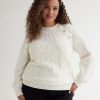 Clothing Penningtons | Textured Sweater With Buttoned Neckline