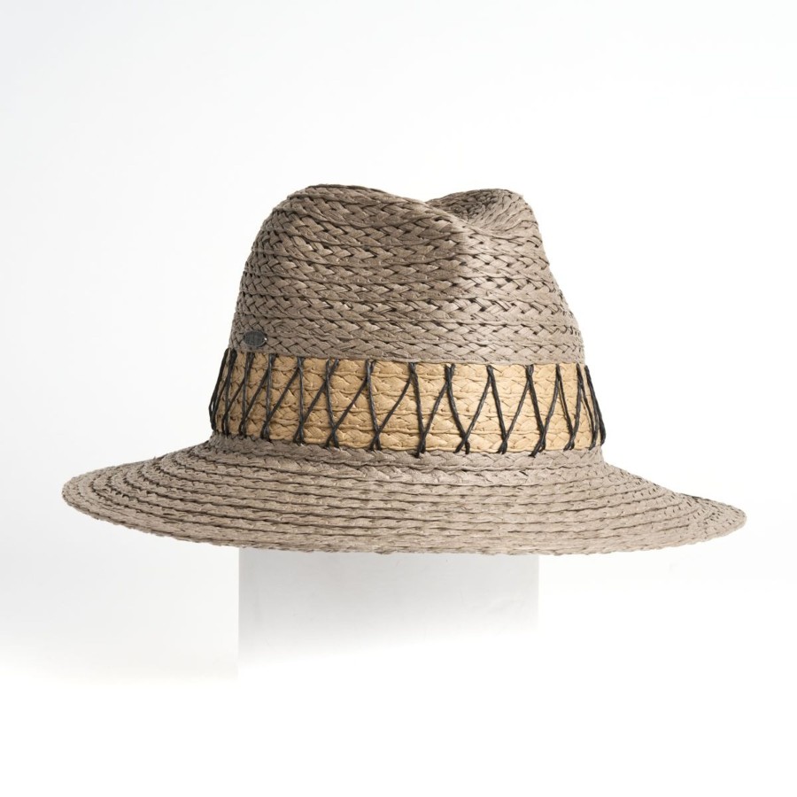 Accessories Penningtons | Canadian Hat 1918 - Flavio-Fedora With Straw Band - Penningtons