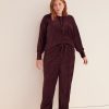 Clothing Penningtons | Ribbed Velvet Wide-Leg Pant - Active Zone