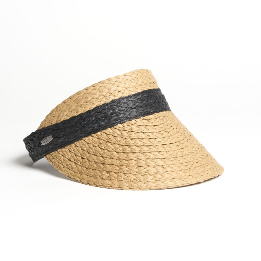 Accessories Penningtons | Canadian Hat 1918 - Vero- Braided Straw Bicolor Visor - Penningtons