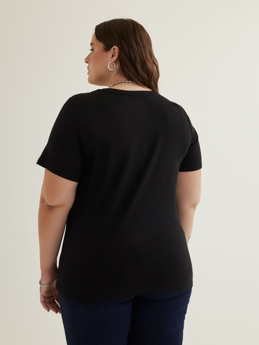 Clothing Penningtons | Responsible, Curvy-Fit Crewneck Tee - Penn. Essentials