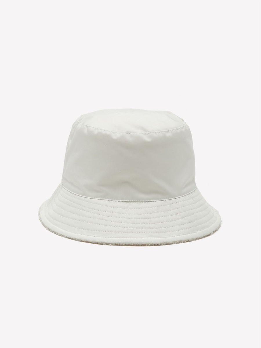 Accessories Penningtons | White Sherpa Reversible Bucket Hat