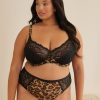 Addition Elle Penningtons | Cheetah Printed Mesh Sexy Balconette Unlined Bra - D Esse Collection