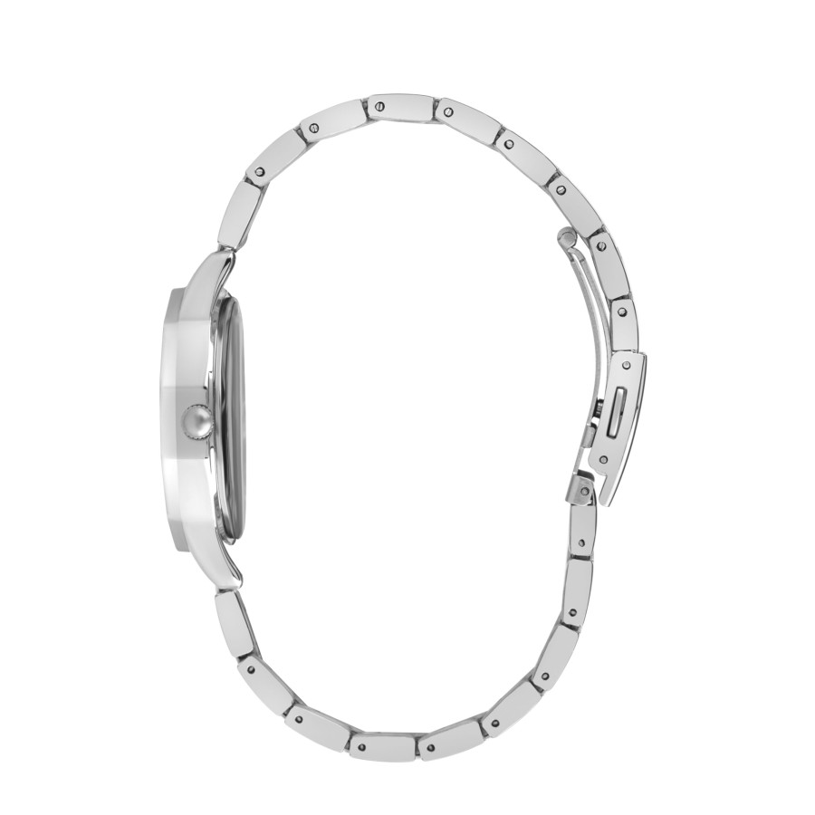 Accessories Penningtons | Lee Cooper-Women'S Silver 32Mm Watch W/White Dial - Penningtons