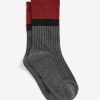 Accessories Penningtons | Colourblock Scallop-Edge Crew Socks