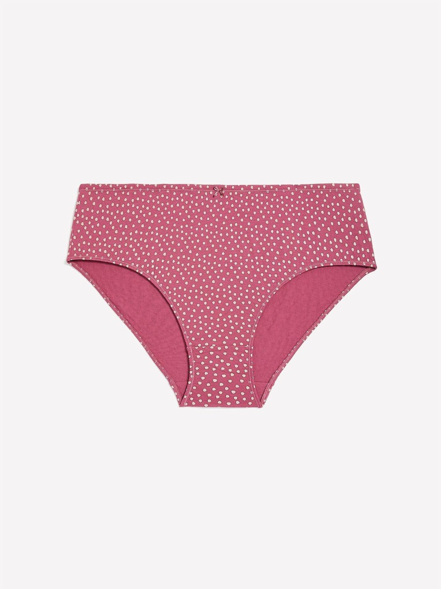 Lingerie Penningtons | Polka-Dot High-Cut Cotton Brief With Bow - Ti Voglio