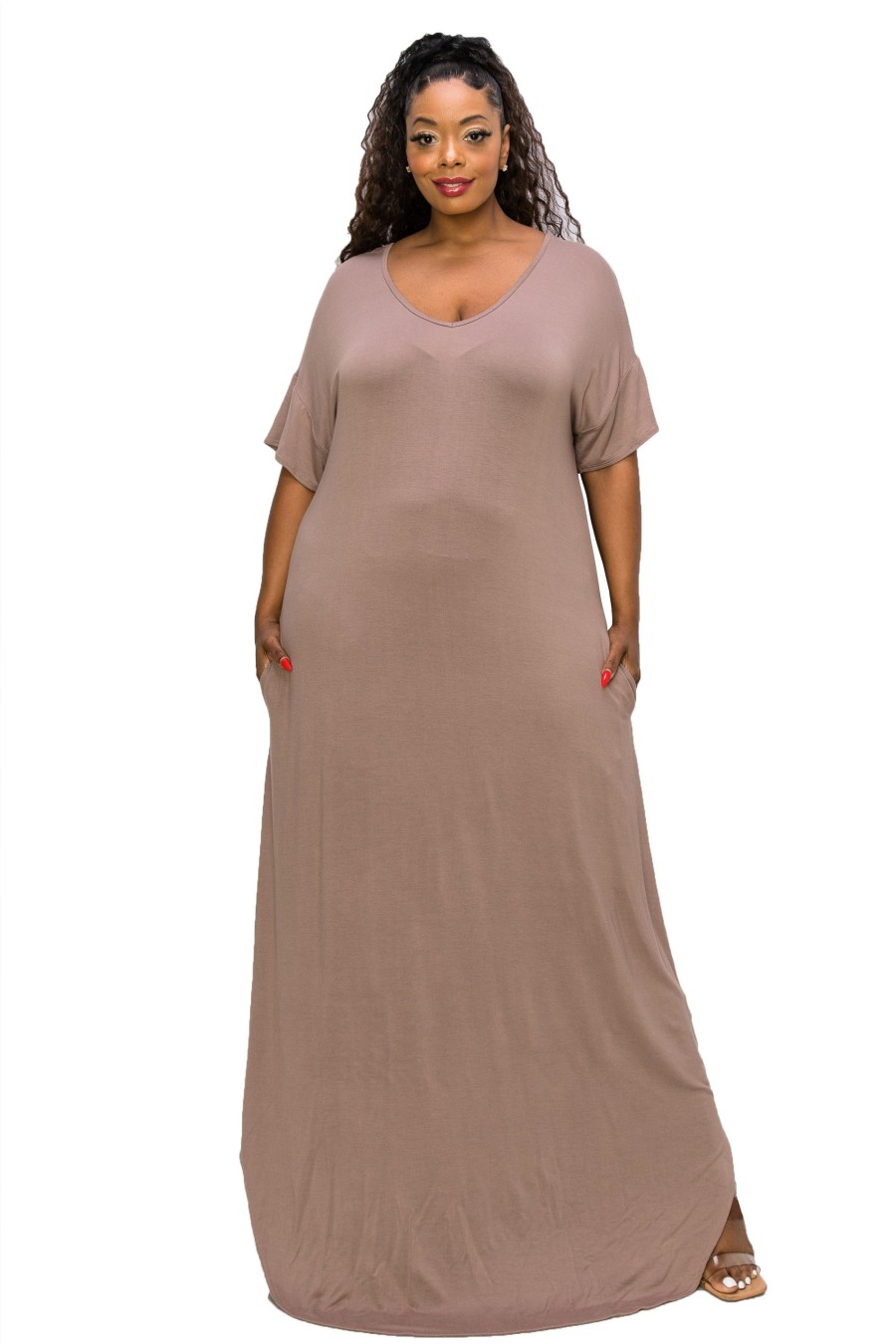 Clothing Penningtons | Short Sleeve Maxi Dress - L I V D - Penningtons