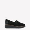 Shoes Penningtons | Wide Width, Sharon Dolly Black Slip-On Shoes - Clarks