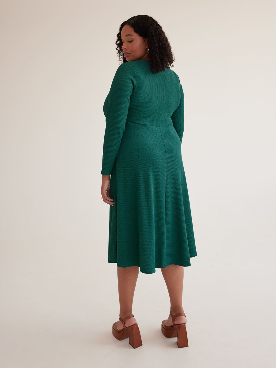 Clothing Penningtons | Textured Knit Midi Dress