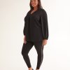 Clothing Penningtons | Black Ponte De Roma Legging With Decorative Side Trim - Penn. Essentials