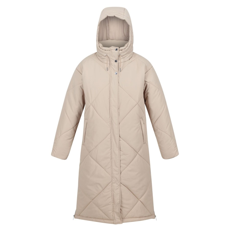 Clothing Penningtons | Regatta - Womens/Ladies Cambrie Quilted Longline Padded Jacket - Penningtons