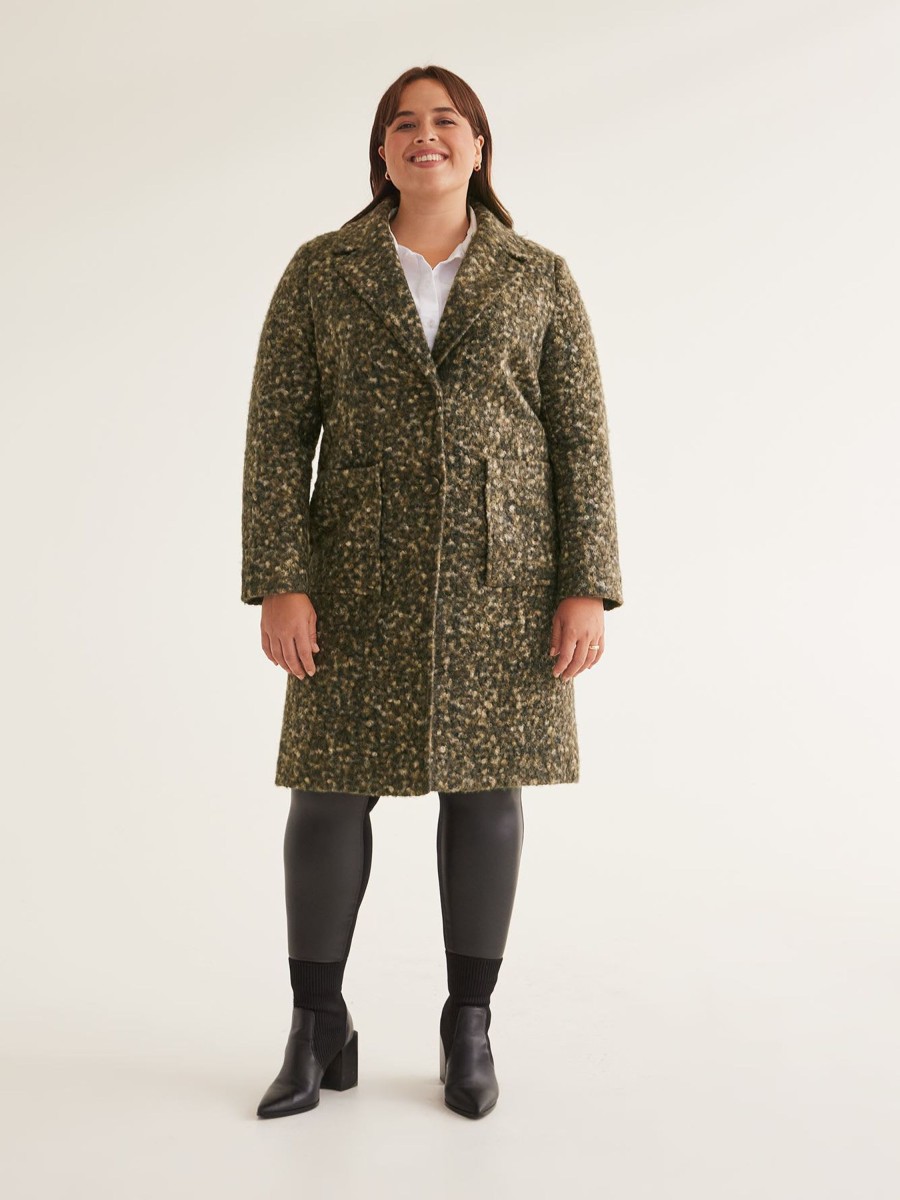 Clothing Penningtons | Notch Collar Sherpa Coat