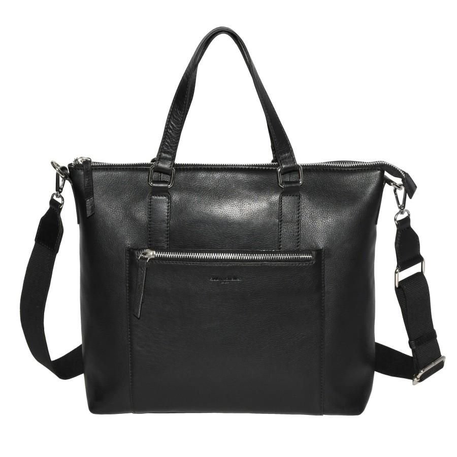 Accessories Penningtons | Club Rochelier Large Leather Crossbody Business Tote - Penningtons