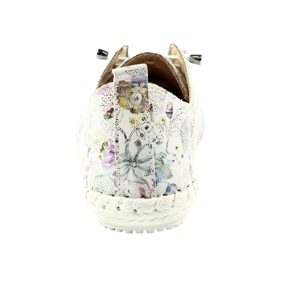 Shoes Penningtons | Lunar - Womens/Ladies Exbury Floral Leather Sneakers - Penningtons