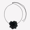 Accessories Penningtons | Black Corded Chocker With Flower