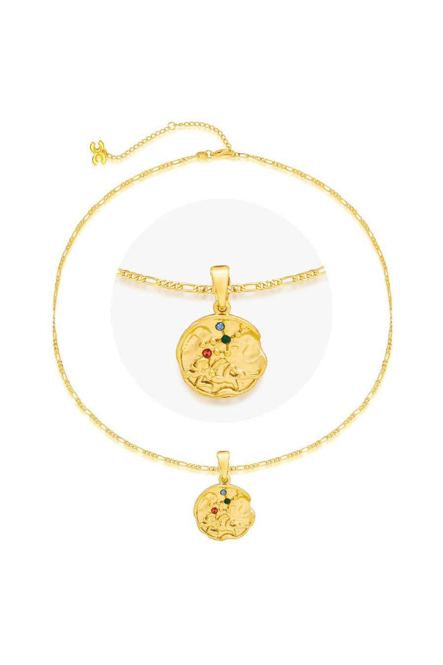 Accessories Penningtons | Classicharms-Gold Sculptural Horoscope Zodiac Sign Pendant Necklace Set-Virgo - Penningtons