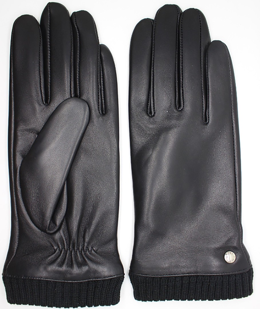 Accessories Penningtons | Cr Ladies - Basic Leather Glove With Knit Cuff - Penningtons