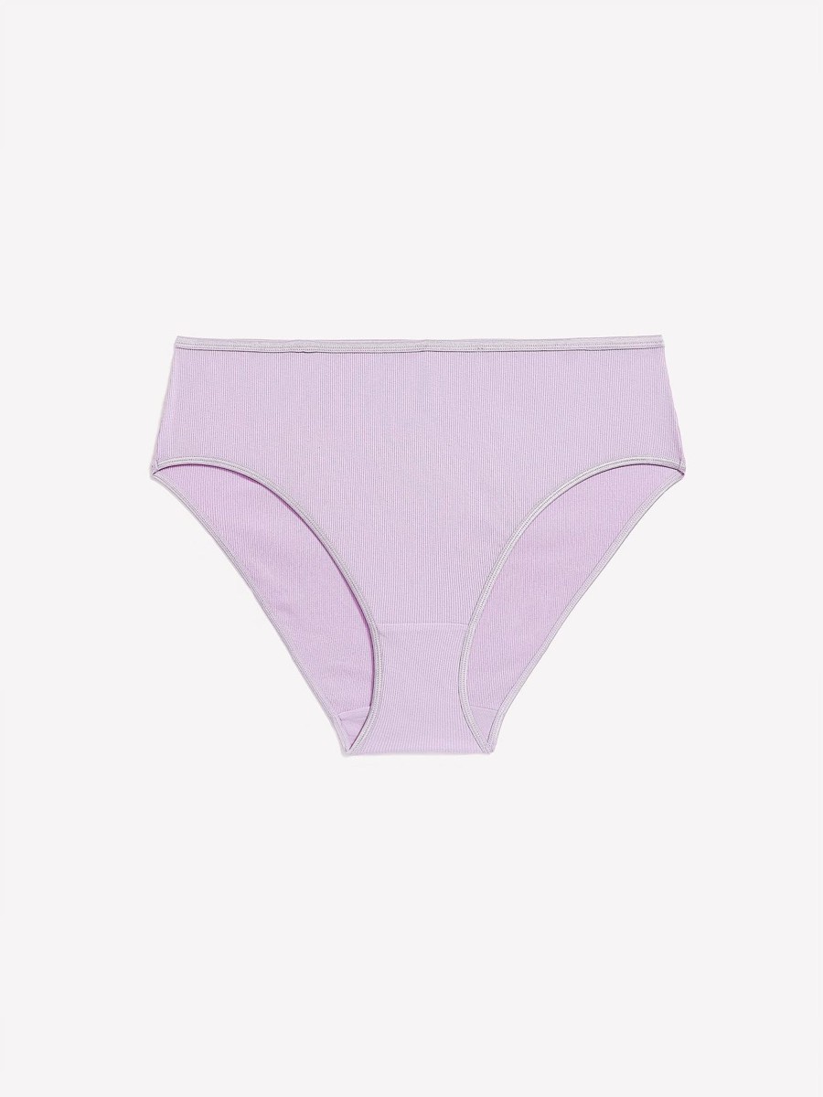 Lingerie Penningtons | Lilac Rib High-Cut Brief - Ti Voglio