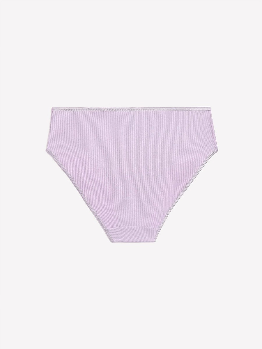 Lingerie Penningtons | Lilac Rib High-Cut Brief - Ti Voglio