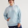 Clothing Penningtons | Fleece Boyfriend Hoodie, Light Blue - Adidas