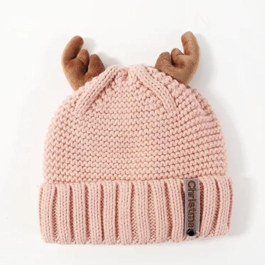 Accessories Penningtons | Cute Rose Beanie Hat With Antlers- Don'T Ask - Penningtons