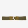 Accessories Penningtons | Elastic Waist Belt With Faux Leather Tab