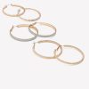 Accessories Penningtons | Hoop Earrings With Paper Glitter, Set Of 3