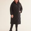 Clothing Penningtons | Responsible, Long Black Puffer Winter Coat