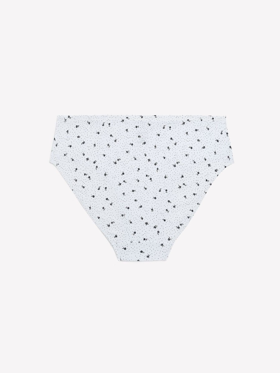 Lingerie Penningtons | High-Cut Dotted Flower Cotton Brief - Ti Voglio