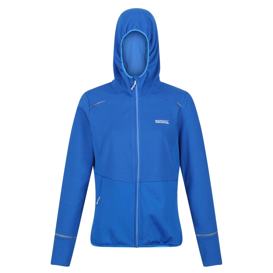 Clothing Penningtons | Regatta - Womens/Ladies Textured Fleece Full Zip Hoodie - Penningtons