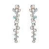 Accessories Penningtons | Rhodium Plated Cluster Drop Crystal Earrings In Aurora Borealis - Callura - Penningtons