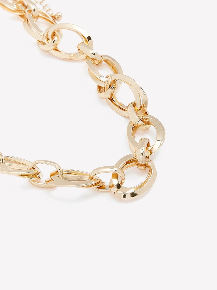 Accessories Penningtons | Short Chunky Golden Link Necklace