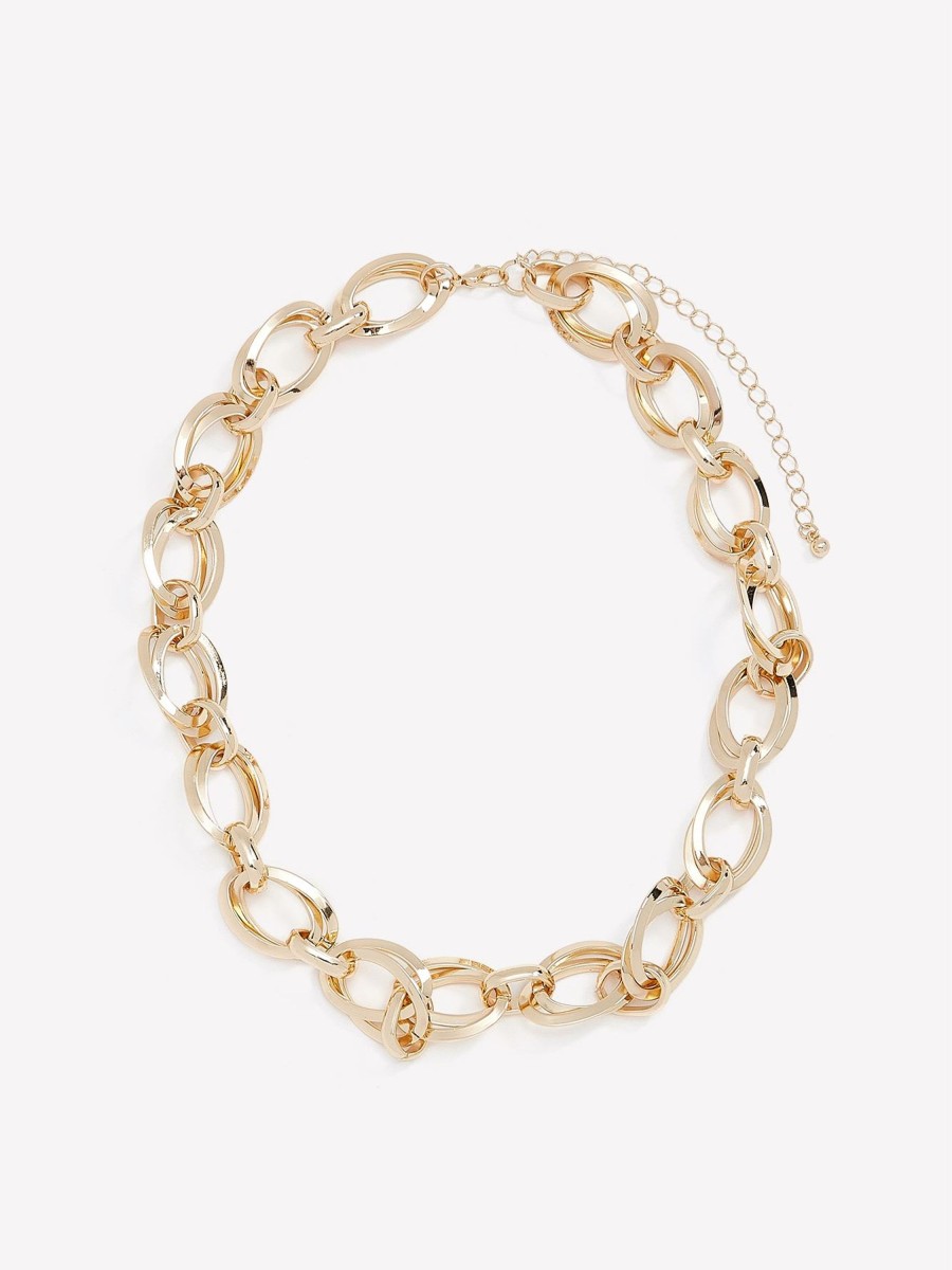 Accessories Penningtons | Short Chunky Golden Link Necklace