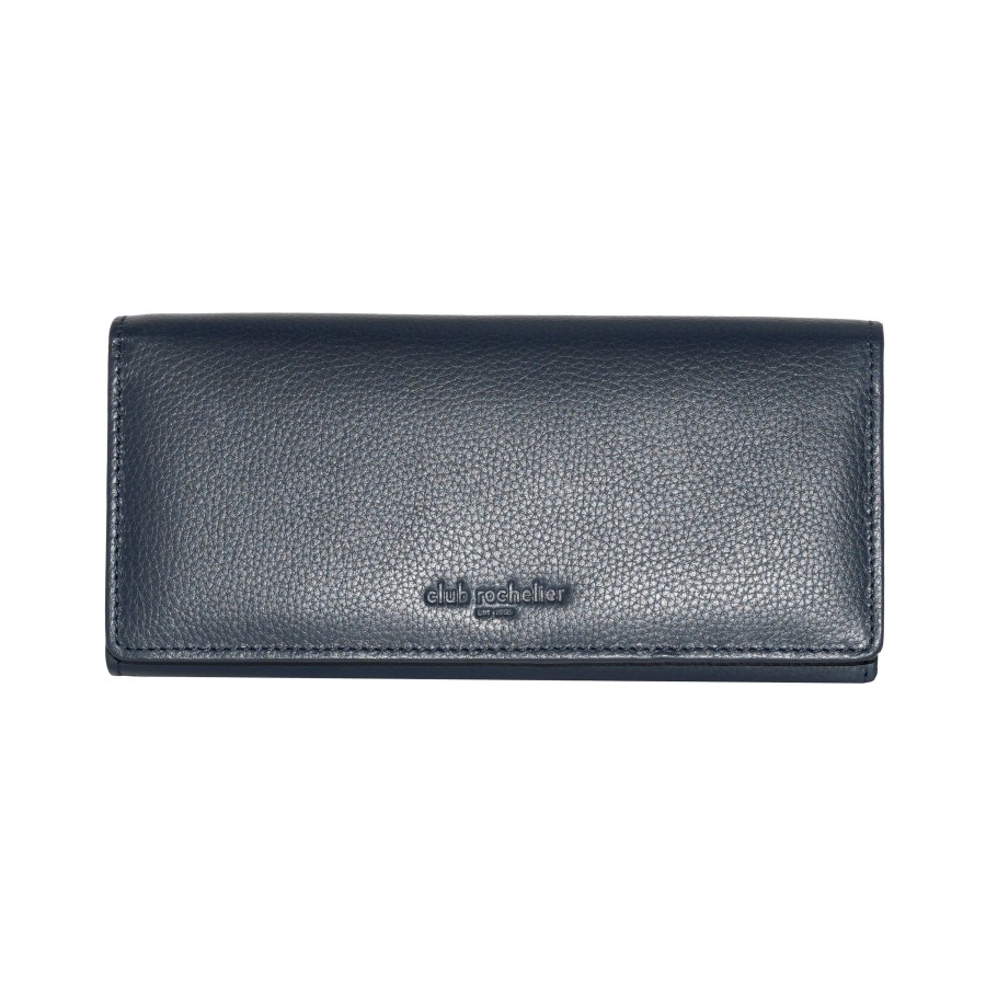 Accessories Penningtons | Club Rochelier Ladies' Leather Clutch Wallet With Gusset Pocket - Penningtons