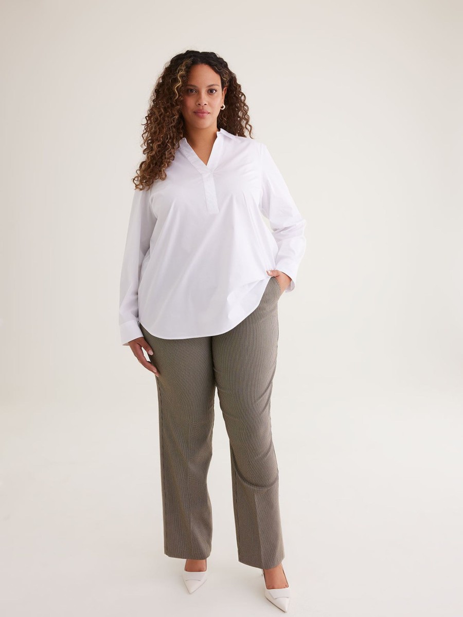 Clothing Penningtons | Savvy Fit Straight-Leg Pant Houndstooth Pattern - Penn. Essentials