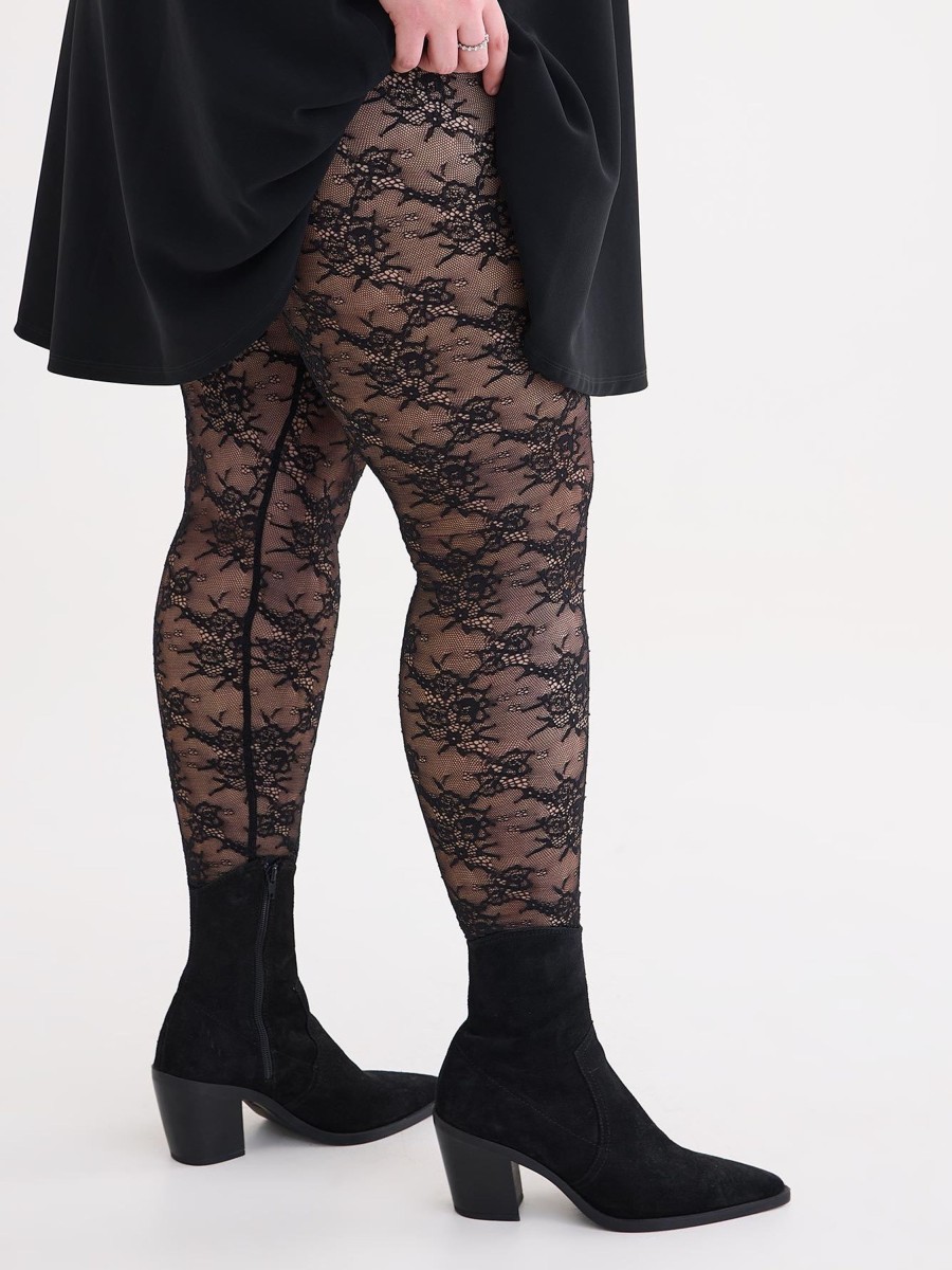 Clothing Penningtons | Black Stirrup Lace Legging - Penn. Essentials