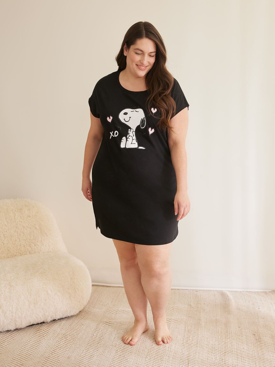 Lingerie Penningtons | Sleepshirt With Snoopy Print - Ti Voglio